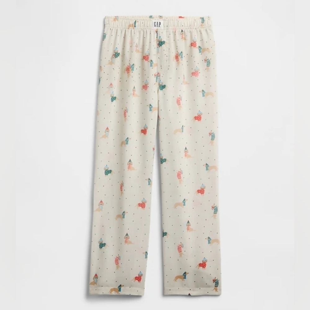 GAP Kids Pajamas - Cream with Multicolor Print